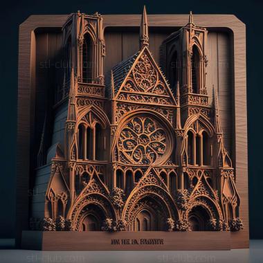 3D model notre dame (STL)